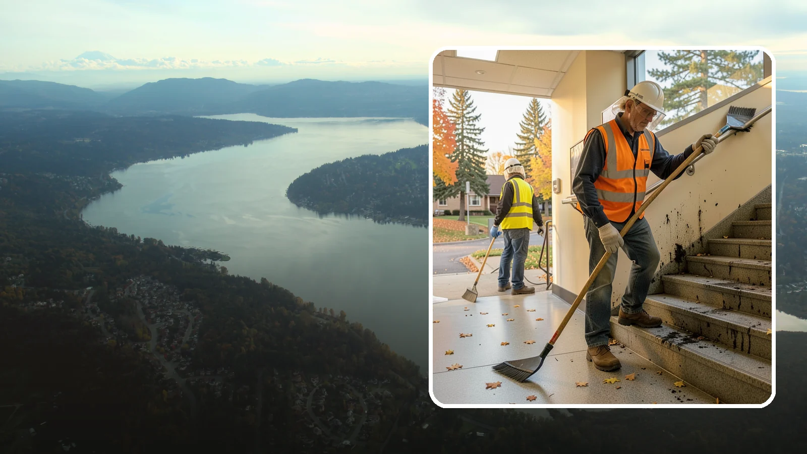 Public Stairwell Cleaning in Sammamish, King County, WA - We clean public stairwells and stair towers to remove grime, odors, and biohazards for Western Washington facilities.