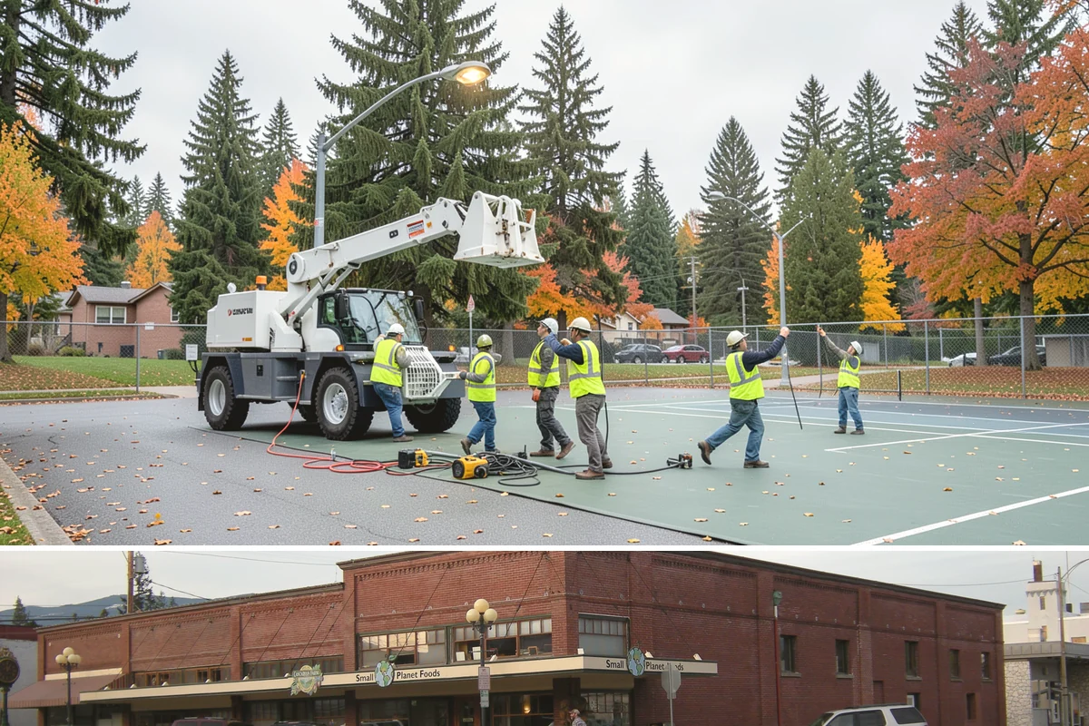 Public Stairwell Cleaning in Sedro-Woolley, Skagit County, WA - Stairwell cleaning is performed year-round since the enclosed spaces are unaffected by weather, with frequency set by usage and...