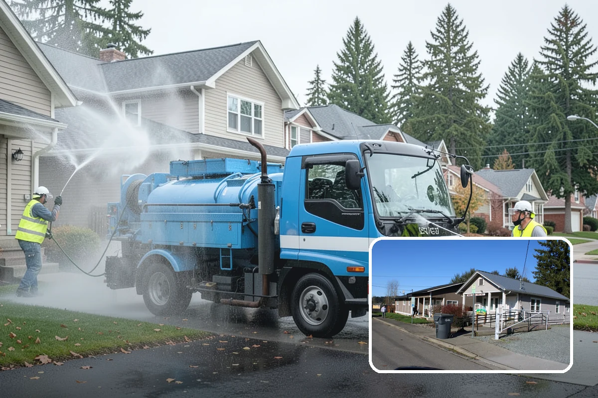 Public Stairwell Cleaning in South Prairie, Pierce County, WA - Disinfecting cleaning removes odors and sanitation hazards