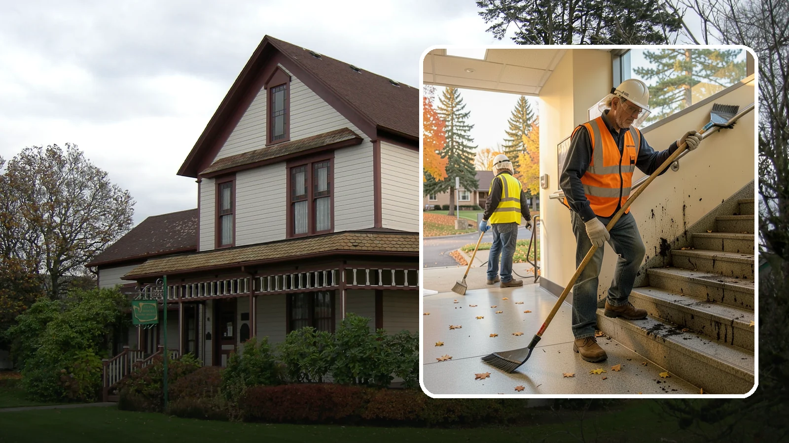Public Stairwell Cleaning in Sumner, Pierce County, WA - We clean public stairwells and stair towers to remove grime, odors, and biohazards for Western Washington facilities.