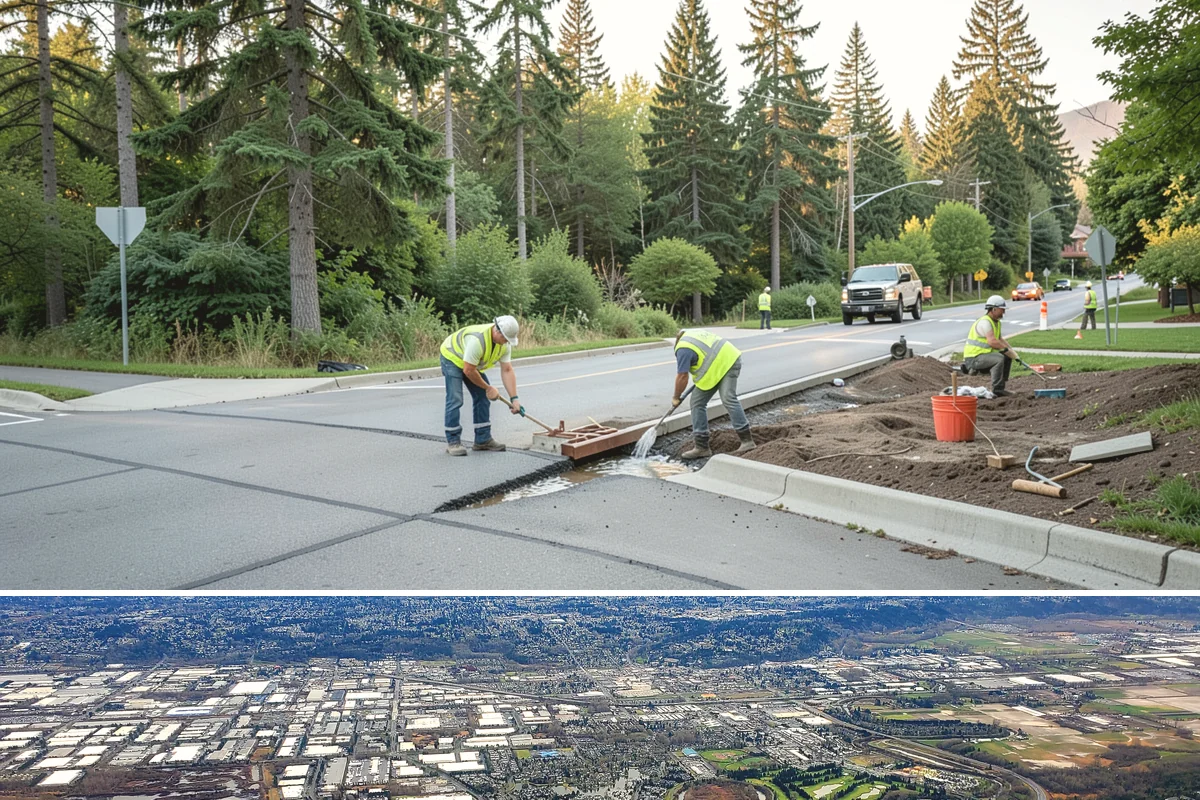 Public Works Bid Estimating in Kent, King County, WA - Estimates account for seasonal pricing swings in asphalt, aggregate, and other weather-sensitive materials.
