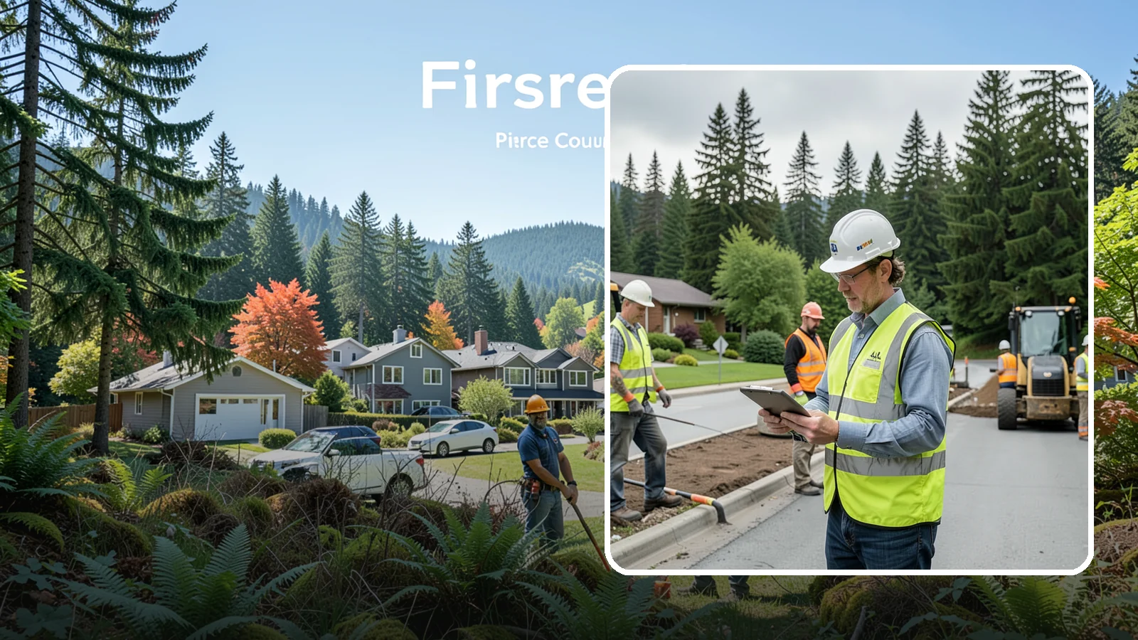 Public Works Support in Fircrest, Pierce County, WA - Flexible supplemental labor and equipment that extends your public works department's capacity on demand.