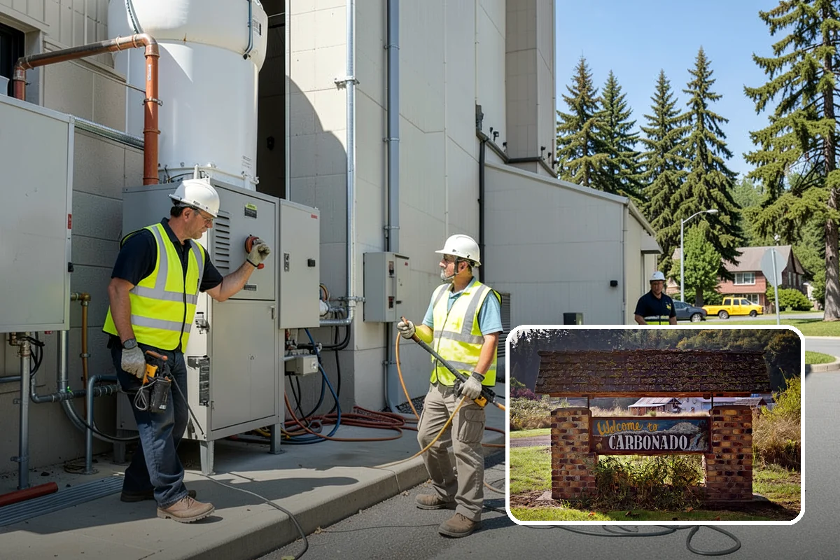 Pump Station Maintenance in Carbonado, Pierce County, WA - Reduces the risk of overflows and spills