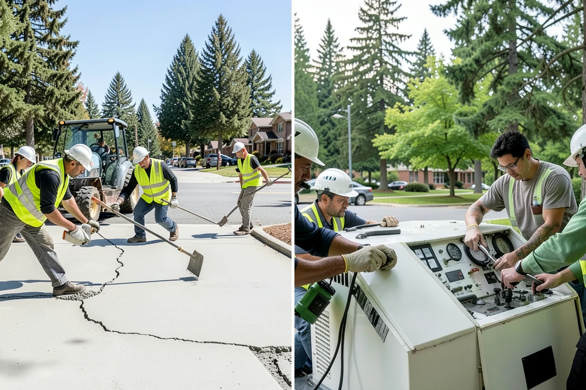 Rain Garden Maintenance in Arlington, Snohomish County, WA - Inspect plantings, mulch depth, and inlet and overflow points
