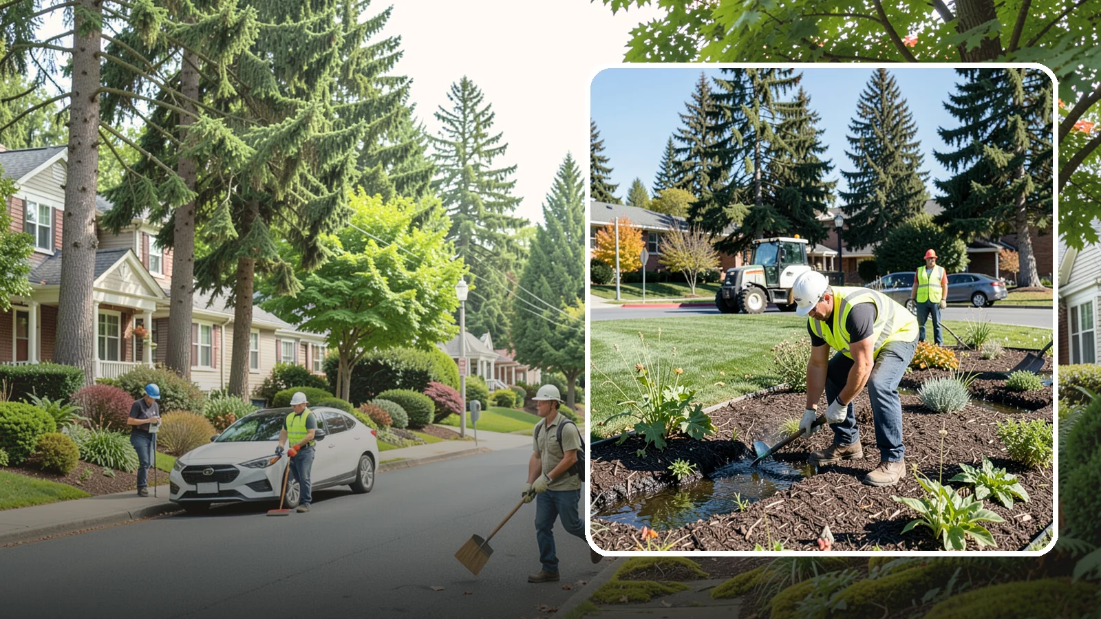 Rain Garden Maintenance in Beaux Arts Village, King County, WA - Upkeep of rain garden plantings, mulch, and infiltration surfaces to preserve treatment function.