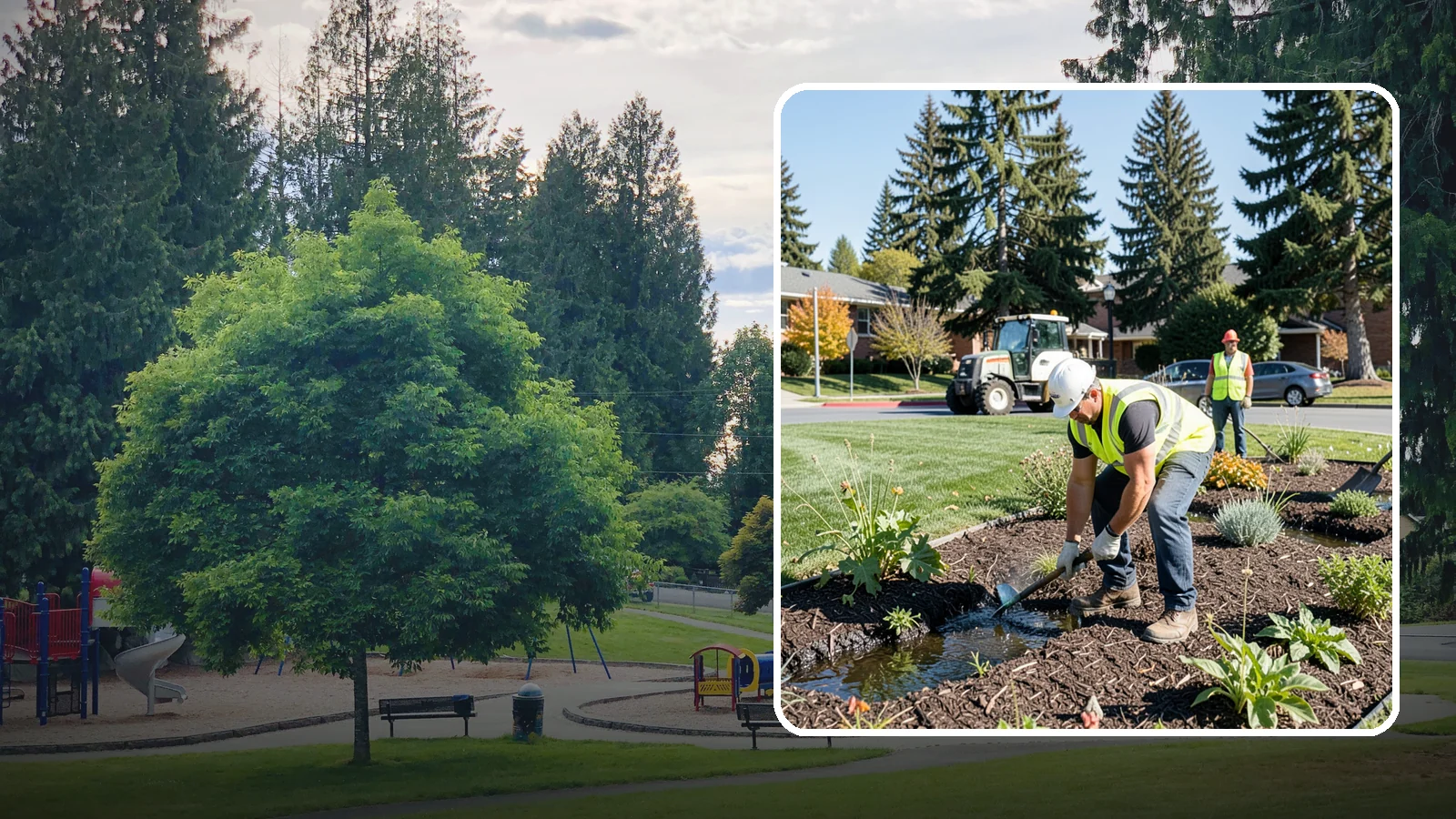 Rain Garden Maintenance in Bonney Lake, Pierce County, WA - Upkeep of rain garden plantings, mulch, and infiltration surfaces to preserve treatment function.