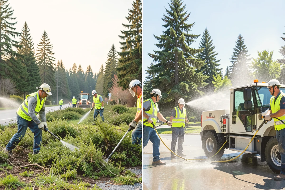 Rain Garden Maintenance in Brier, Snohomish County, WA - Inspect plantings, mulch depth, and inlet and overflow points