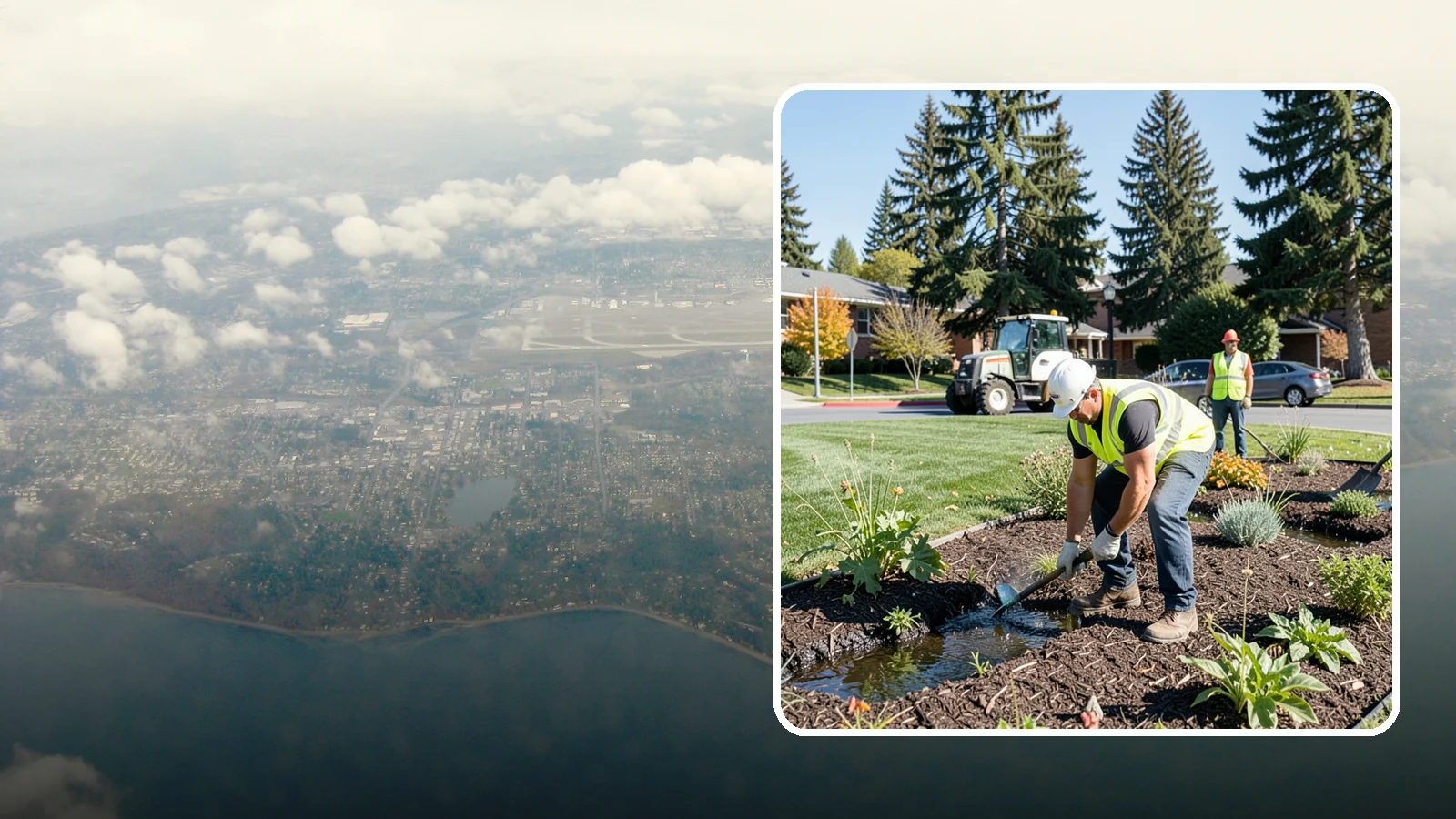 Rain Garden Maintenance in Burien, King County, WA - Upkeep of rain garden plantings, mulch, and infiltration surfaces to preserve treatment function.