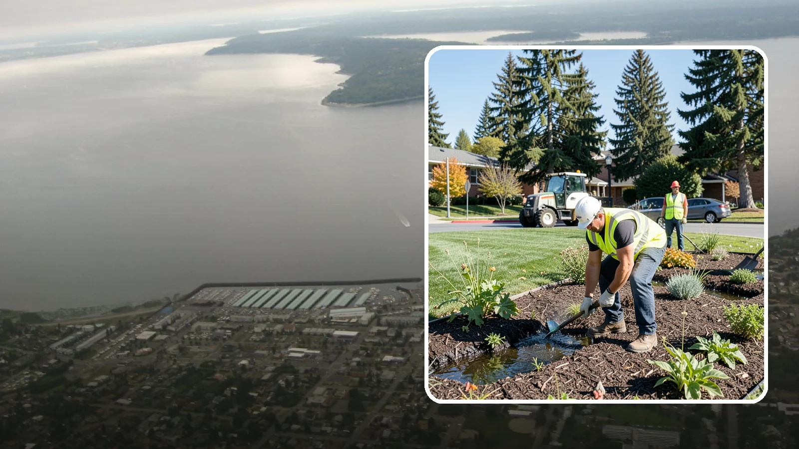 Rain Garden Maintenance in Des Moines, King County, WA - Upkeep of rain garden plantings, mulch, and infiltration surfaces to preserve treatment function.