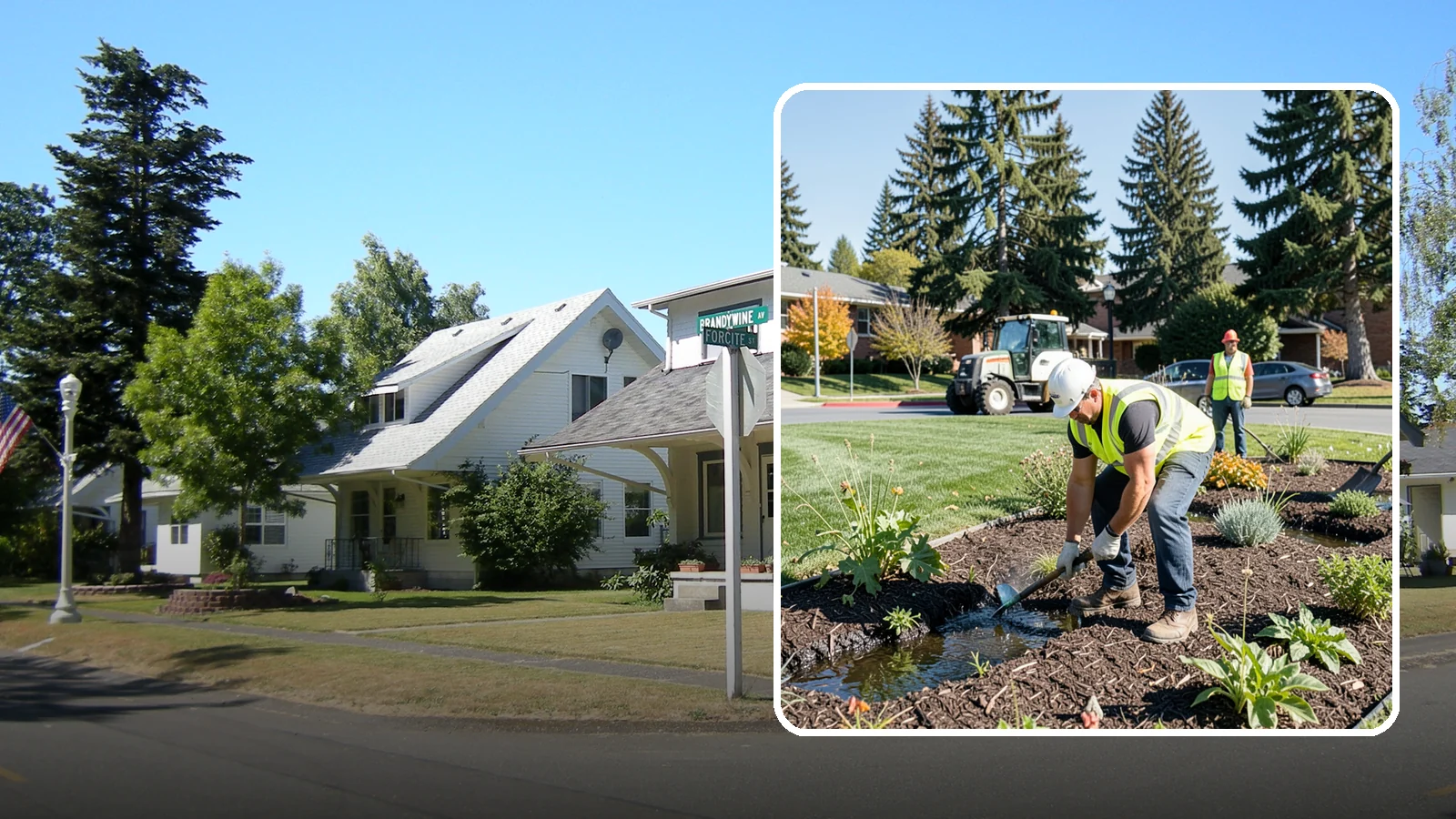 Rain Garden Maintenance in DuPont, Pierce County, WA - Upkeep of rain garden plantings, mulch, and infiltration surfaces to preserve treatment function.