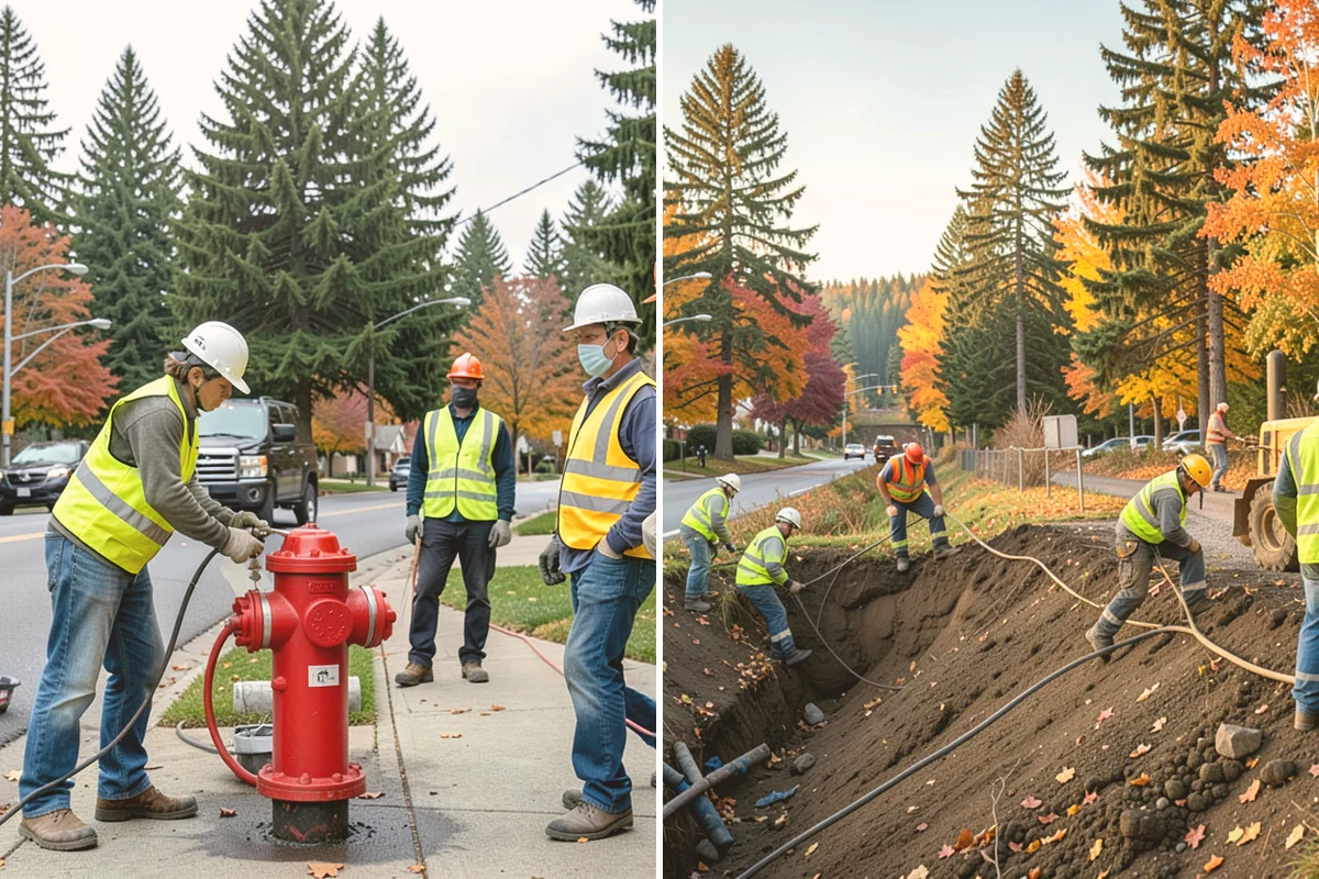 Rain Garden Maintenance in Eatonville, Pierce County, WA - Inspect plantings, mulch depth, and inlet and overflow points