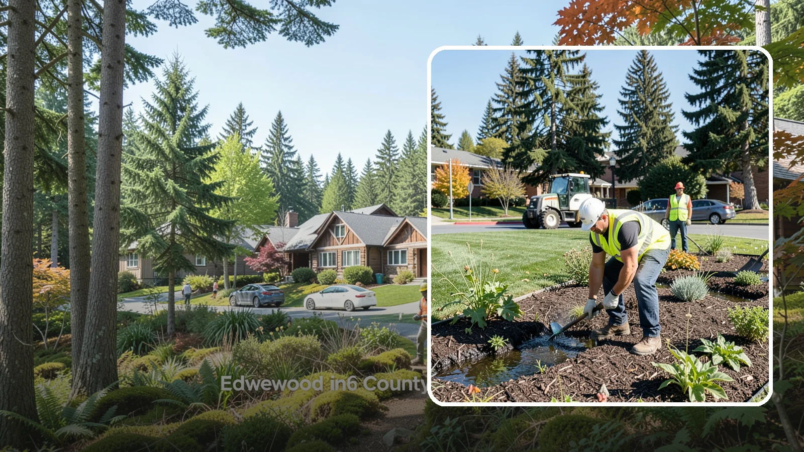 Rain Garden Maintenance in Edgewood, Pierce County, WA - Upkeep of rain garden plantings, mulch, and infiltration surfaces to preserve treatment function.