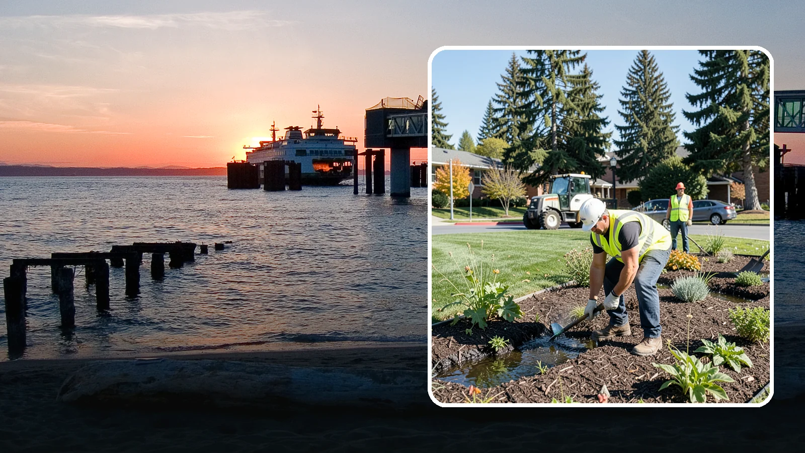 Rain Garden Maintenance in Edmonds, Snohomish County, WA - Upkeep of rain garden plantings, mulch, and infiltration surfaces to preserve treatment function.