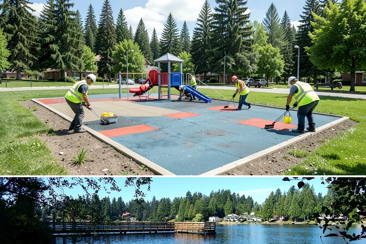 Rain Garden Maintenance in Federal Way, King County, WA - Planting and mulching are scheduled for spring and early fall, aligning with the wet planting window Pacific Northwest natives...