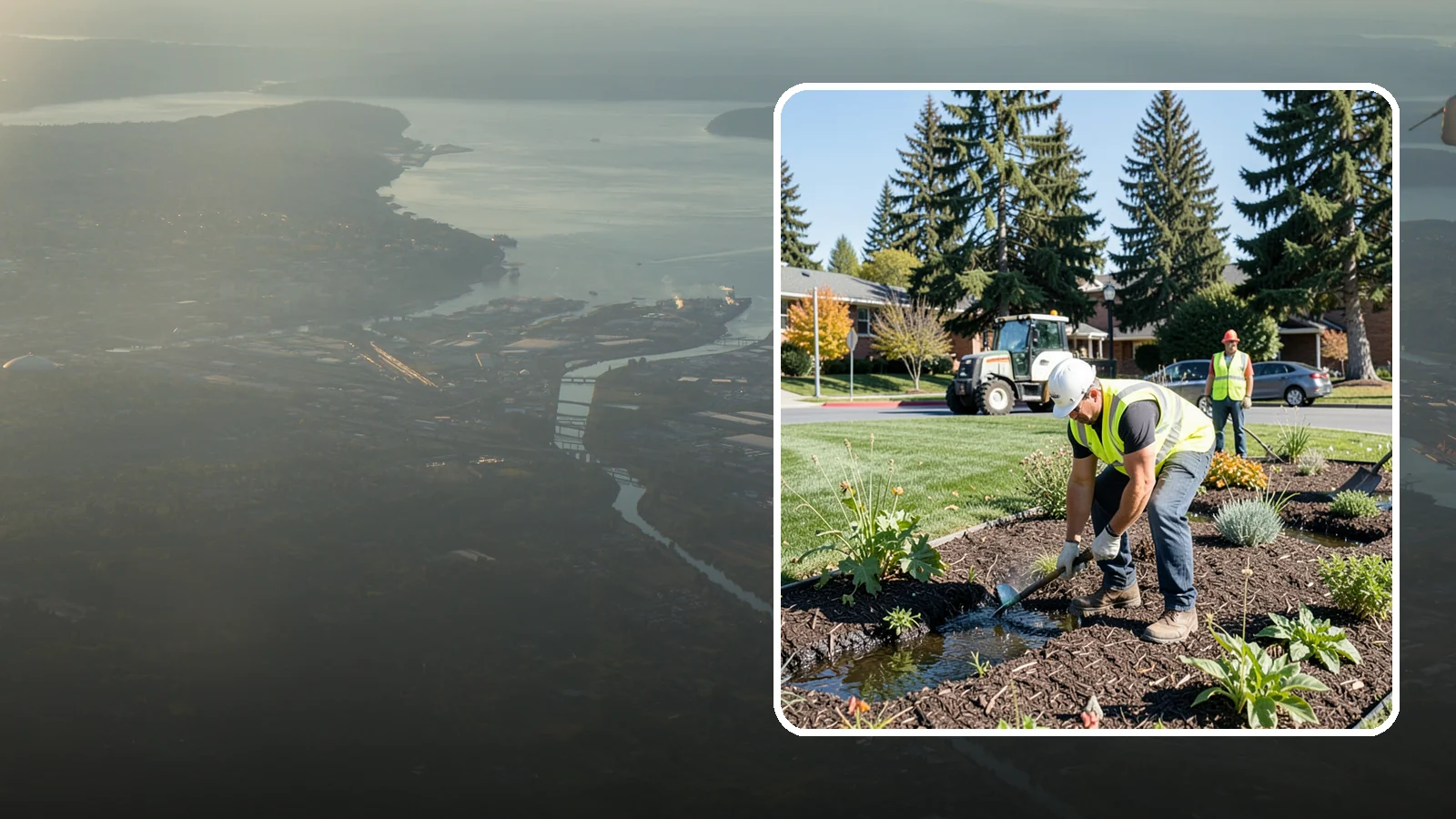 Rain Garden Maintenance in Fife, Pierce County, WA - Upkeep of rain garden plantings, mulch, and infiltration surfaces to preserve treatment function.