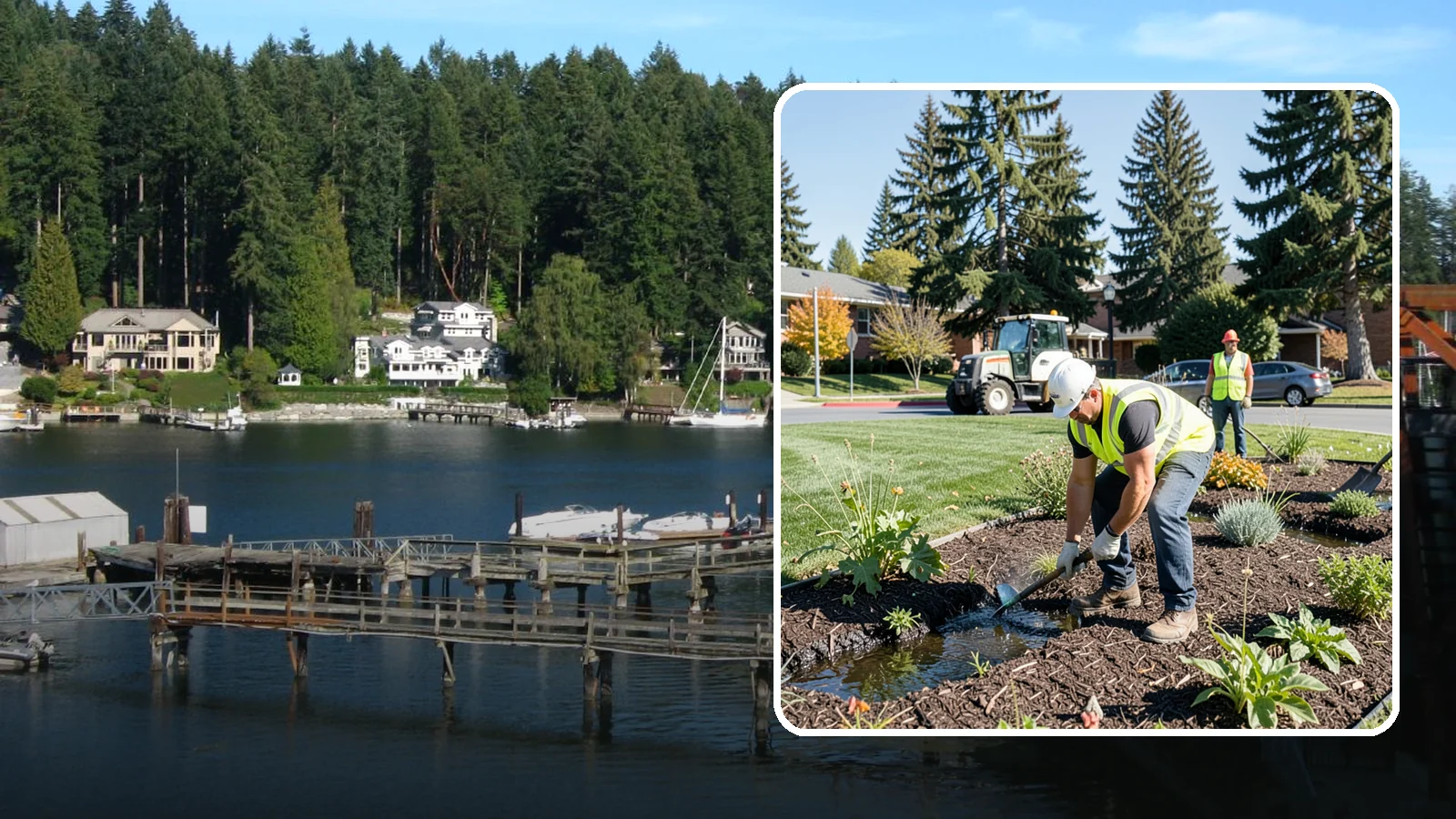 Rain Garden Maintenance in Gig Harbor, Pierce County, WA - Upkeep of rain garden plantings, mulch, and infiltration surfaces to preserve treatment function.