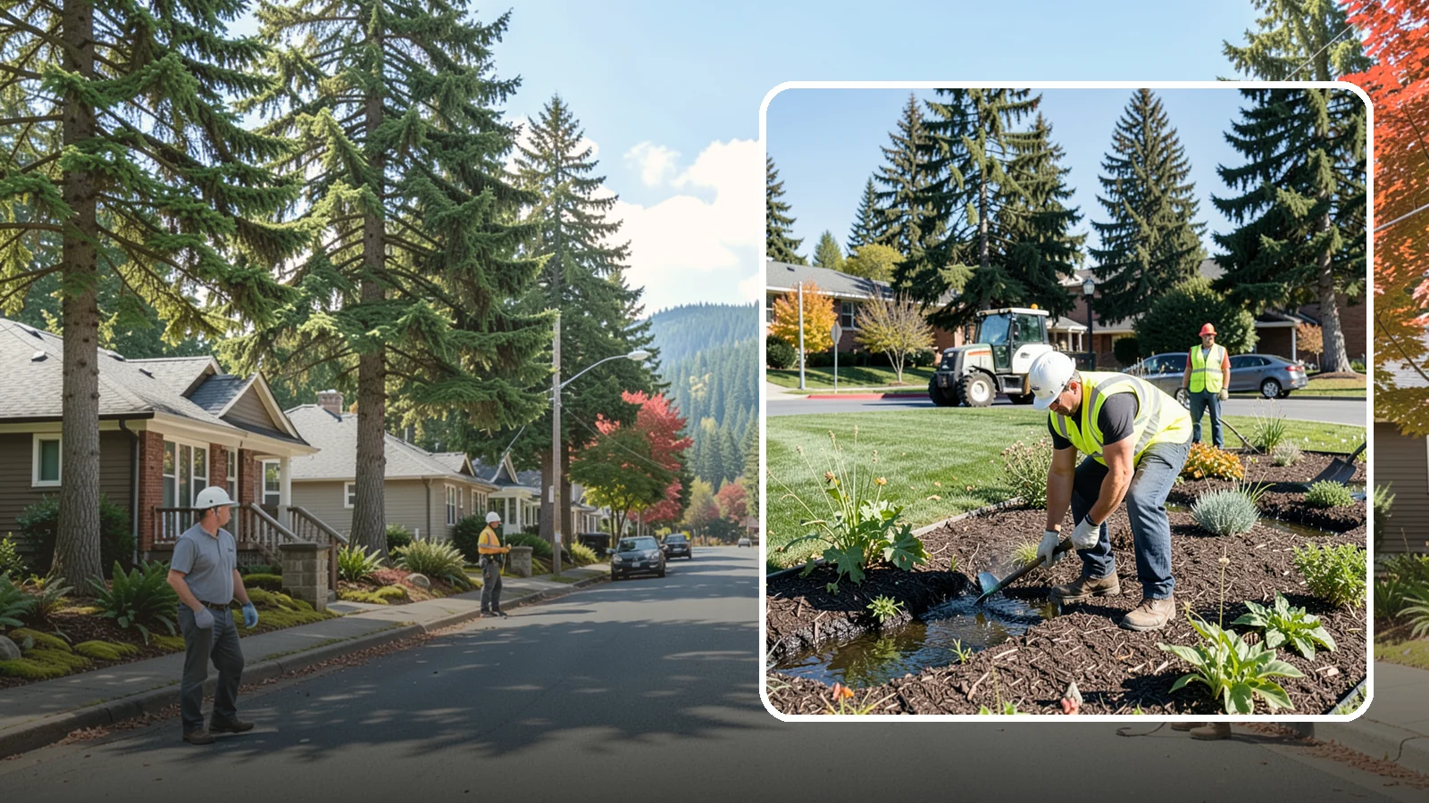 Rain Garden Maintenance in Hunts Point, King County, WA - Upkeep of rain garden plantings, mulch, and infiltration surfaces to preserve treatment function.