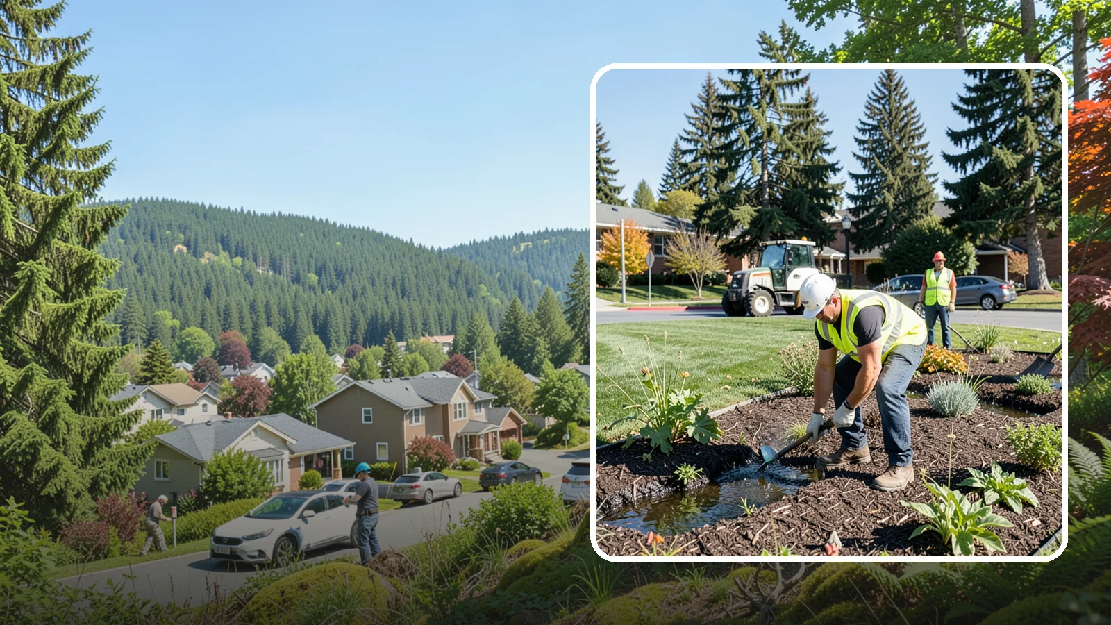 Rain Garden Maintenance in Index, Snohomish County, WA - Upkeep of rain garden plantings, mulch, and infiltration surfaces to preserve treatment function.