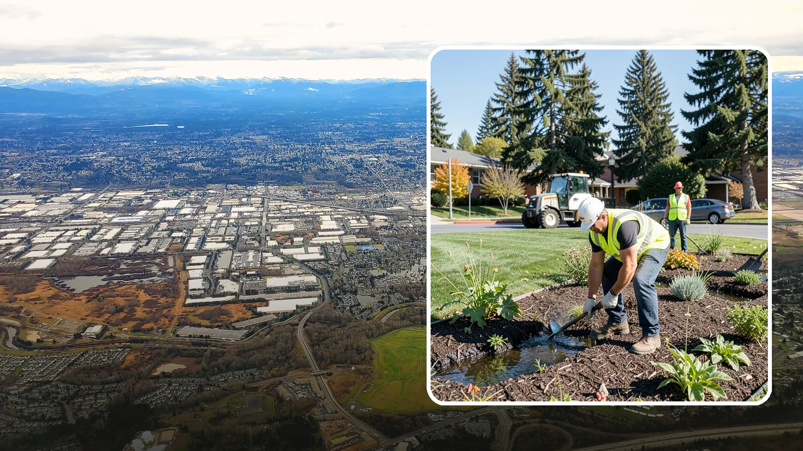 Rain Garden Maintenance in Kent, King County, WA - Upkeep of rain garden plantings, mulch, and infiltration surfaces to preserve treatment function.
