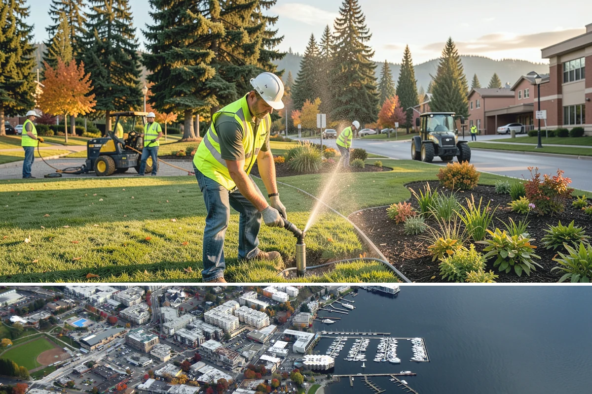 Rain Garden Maintenance in Kirkland, King County, WA - Planting and mulching are scheduled for spring and early fall, aligning with the wet planting window Pacific Northwest natives...