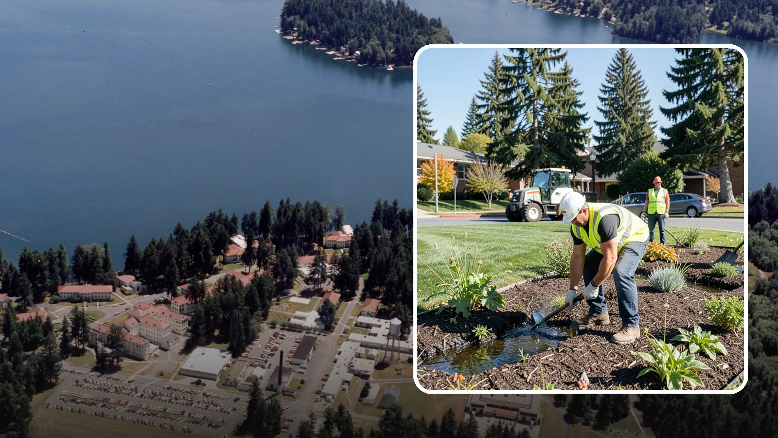 Rain Garden Maintenance in Lakewood, Pierce County, WA - Upkeep of rain garden plantings, mulch, and infiltration surfaces to preserve treatment function.