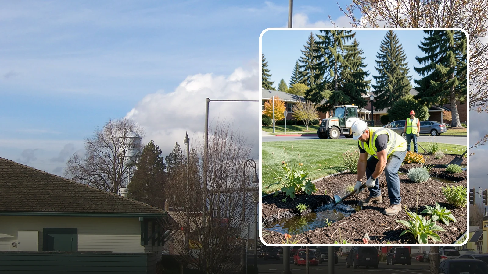 Rain Garden Maintenance in Marysville, Snohomish County, WA - Upkeep of rain garden plantings, mulch, and infiltration surfaces to preserve treatment function.