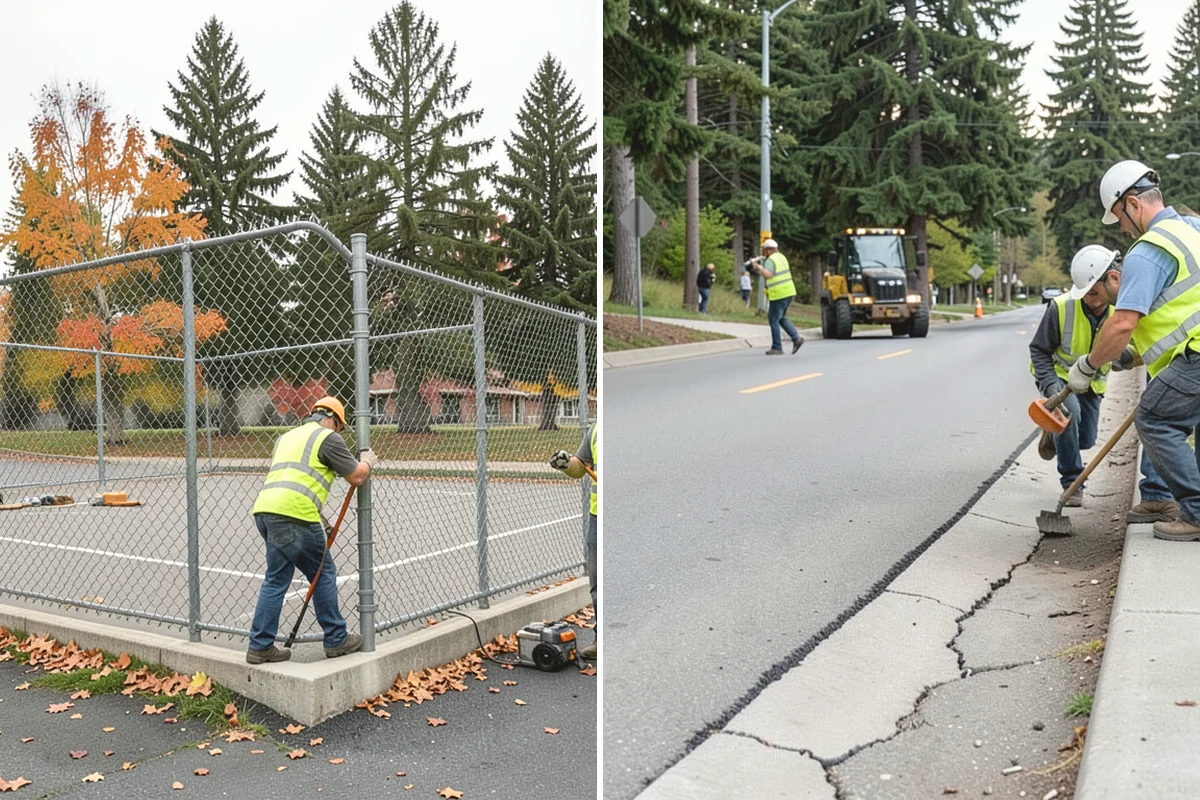 Rain Garden Maintenance in Mercer Island, King County, WA - Inspect plantings, mulch depth, and inlet and overflow points