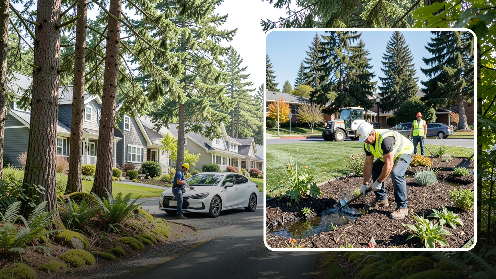 Rain Garden Maintenance in Normandy Park, King County, WA - Upkeep of rain garden plantings, mulch, and infiltration surfaces to preserve treatment function.
