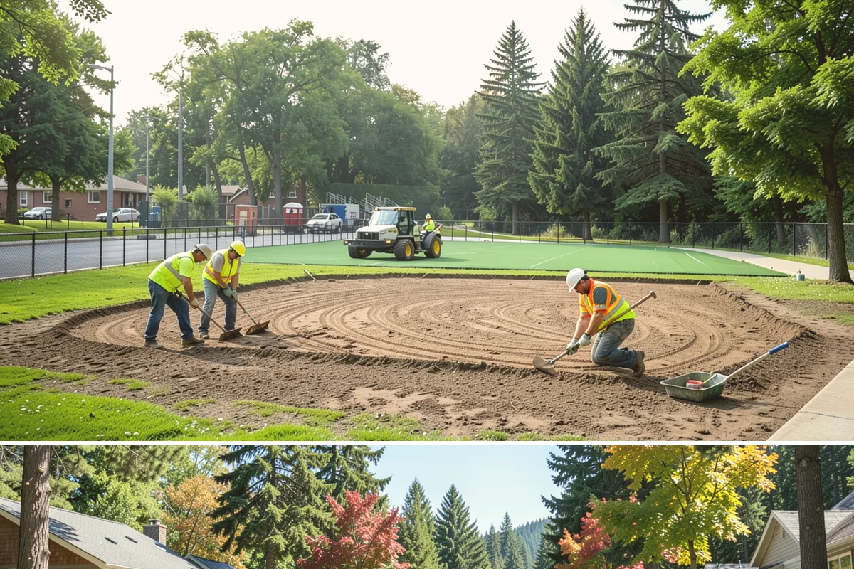 Rain Garden Maintenance in Orting, Pierce County, WA - Planting and mulching are scheduled for spring and early fall, aligning with the wet planting window Pacific Northwest natives...