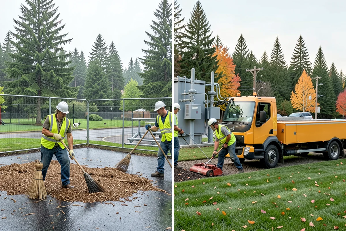 Rain Garden Maintenance in Seattle, King County, WA - Inspect plantings, mulch depth, and inlet and overflow points