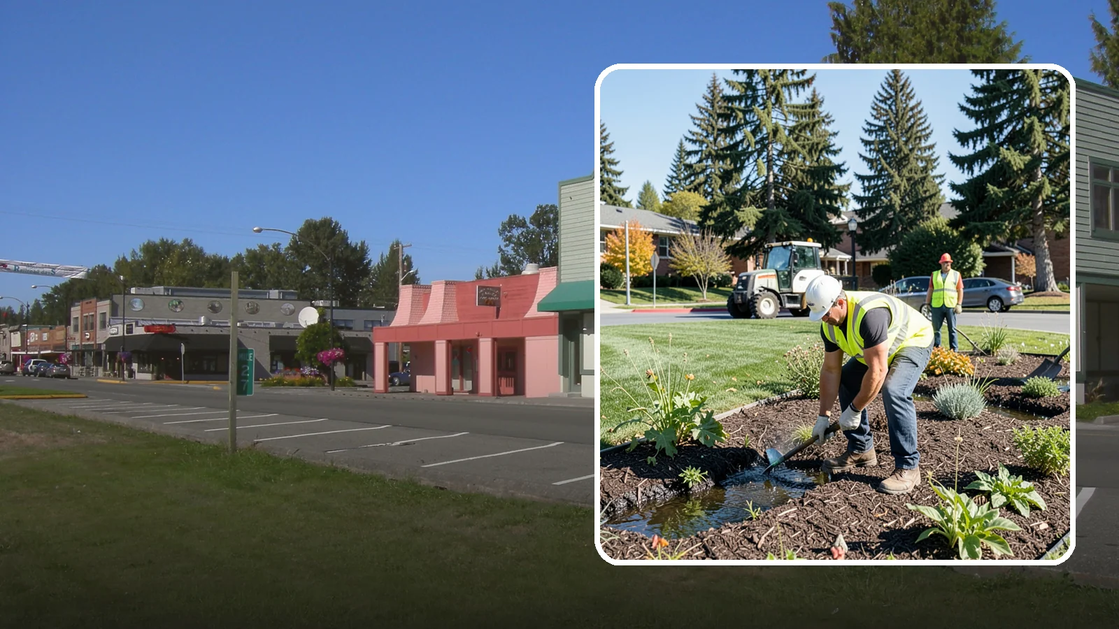 Rain Garden Maintenance in Snoqualmie, King County, WA - Upkeep of rain garden plantings, mulch, and infiltration surfaces to preserve treatment function.