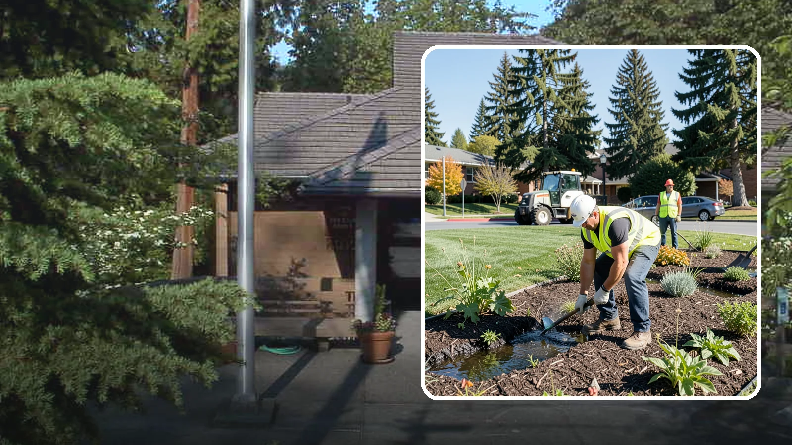 Rain Garden Maintenance in Yarrow Point, King County, WA - Upkeep of rain garden plantings, mulch, and infiltration surfaces to preserve treatment function.