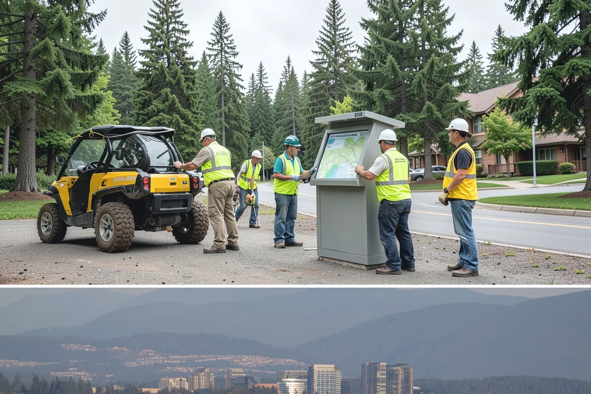 Rapid Graffiti Response in Medina, King County, WA - Rapid response operates every day of the year, independent of season, with methods adjusted for cold or wet conditions.