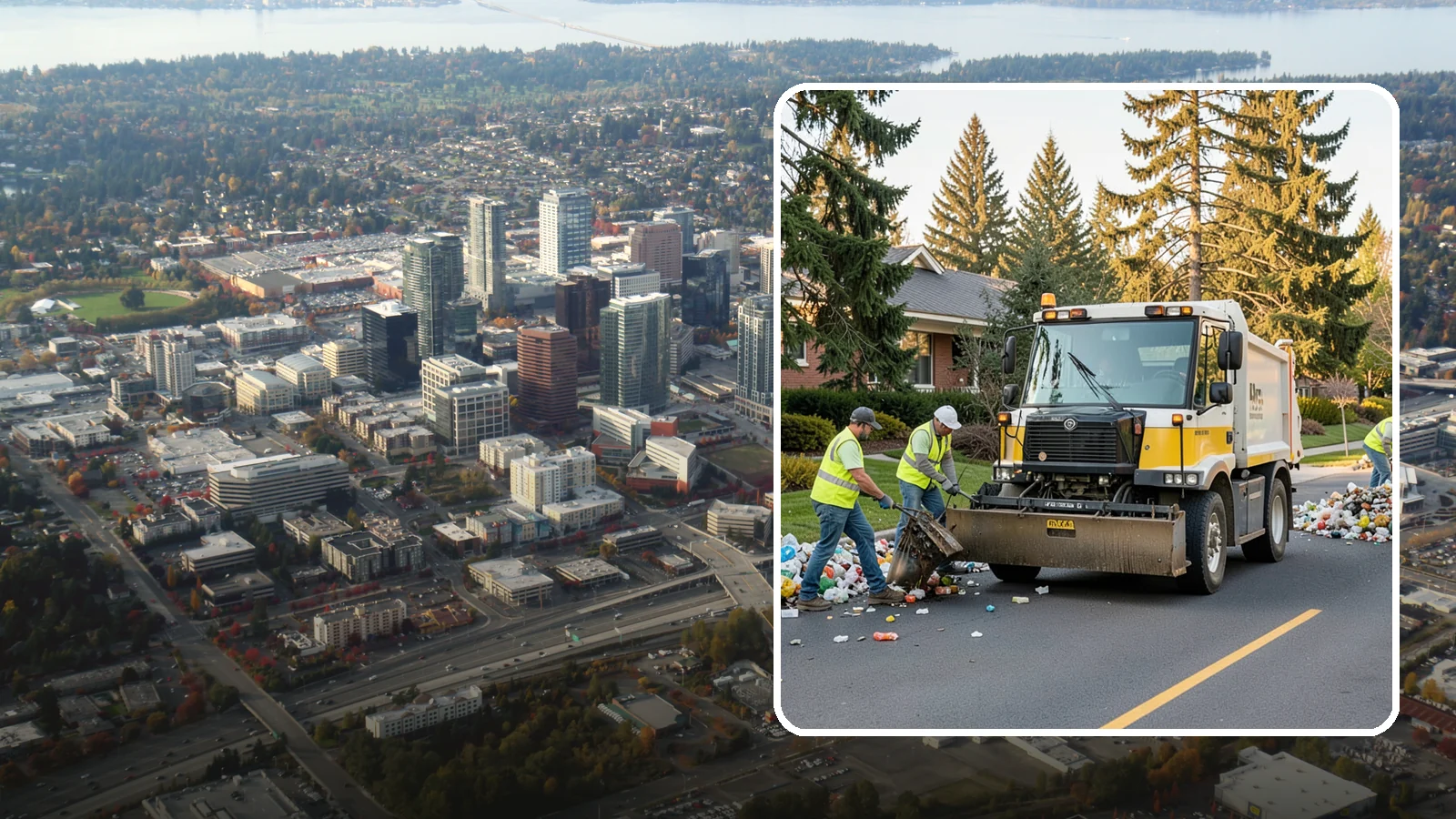 Recycling Collection Support in Bellevue, King County, WA - Supplemental collection and sorting support for public-space recycling and diversion programs.