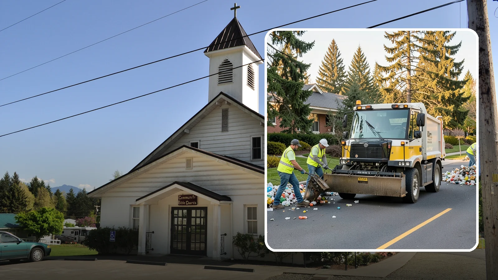 Recycling Collection Support in Concrete, Skagit County, WA - Supplemental collection and sorting support for public-space recycling and diversion programs.