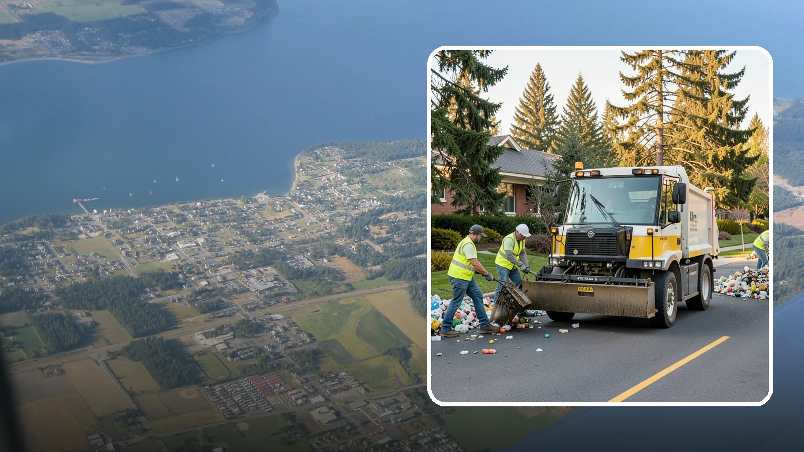 Recycling Collection Support in Coupeville, Island County, WA - Supplemental collection and sorting support for public-space recycling and diversion programs.