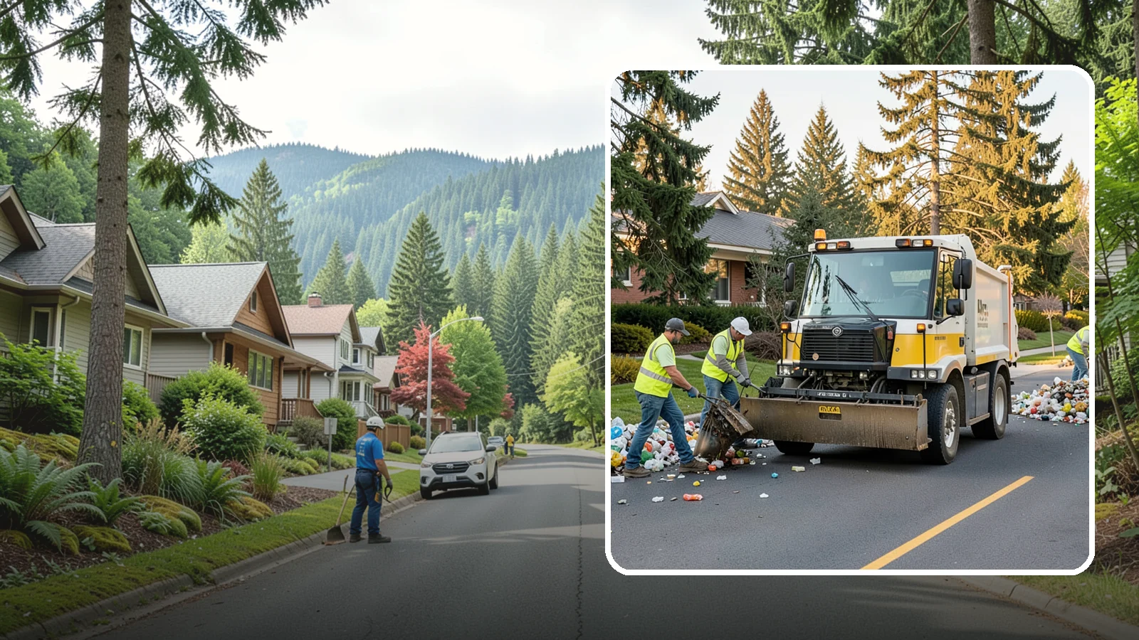 Recycling Collection Support in Darrington, Snohomish County, WA - Supplemental collection and sorting support for public-space recycling and diversion programs.