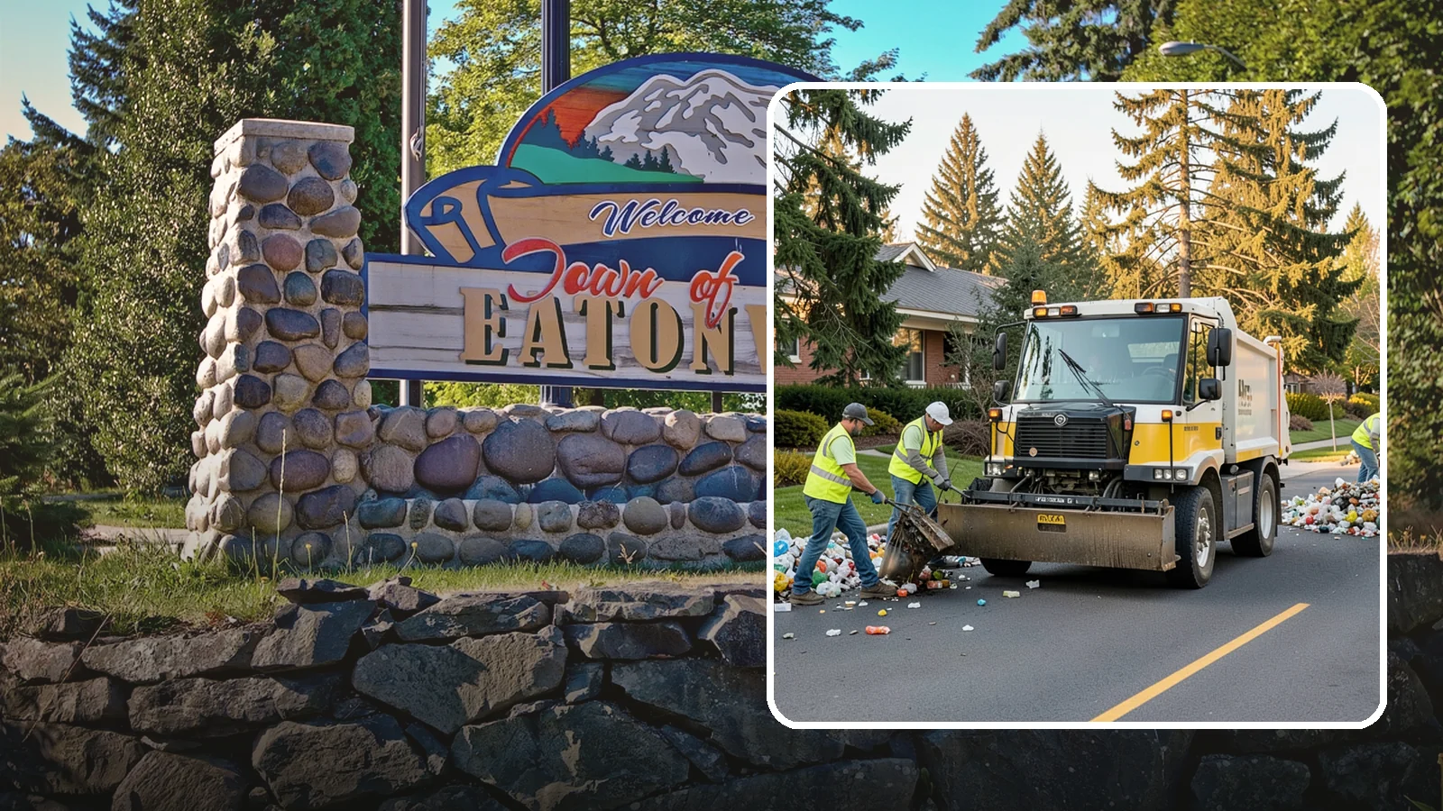 Recycling Collection Support in Eatonville, Pierce County, WA - Supplemental collection and sorting support for public-space recycling and diversion programs.