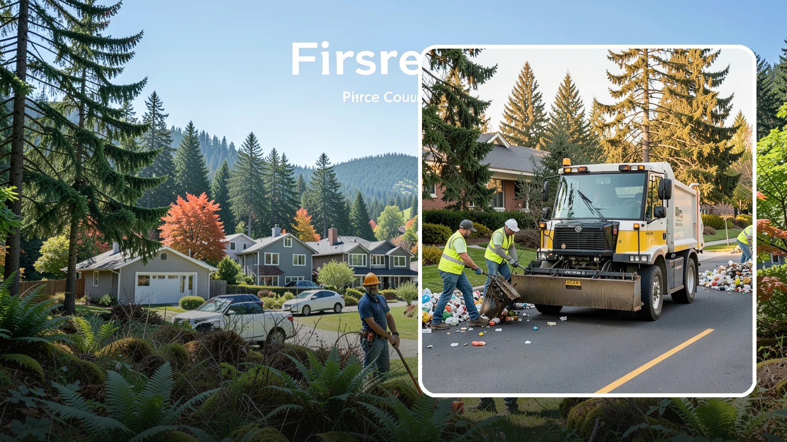 Recycling Collection Support in Fircrest, Pierce County, WA - Supplemental collection and sorting support for public-space recycling and diversion programs.