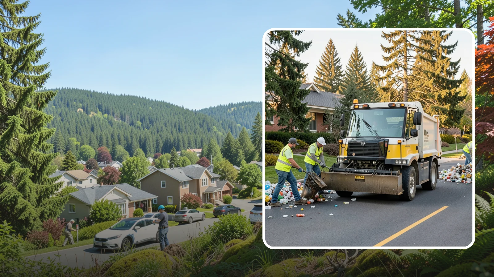 Recycling Collection Support in Index, Snohomish County, WA - Supplemental collection and sorting support for public-space recycling and diversion programs.
