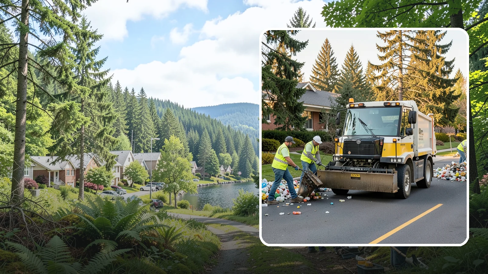 Recycling Collection Support in Lake Forest Park, King County, WA - Supplemental collection and sorting support for public-space recycling and diversion programs.