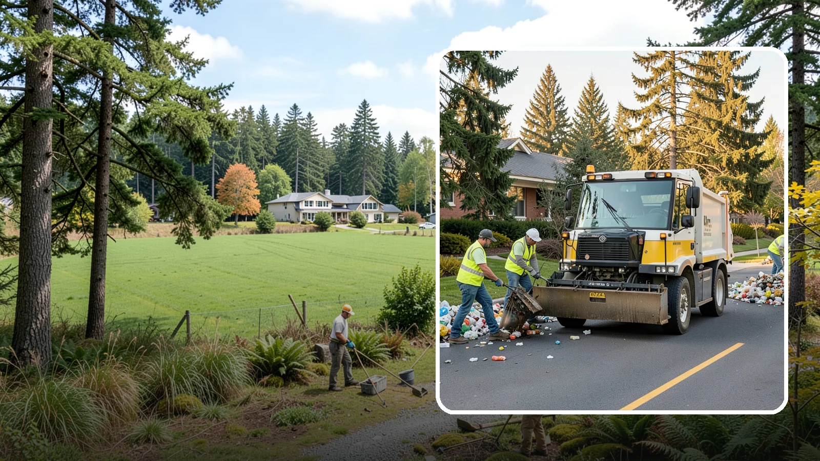 Recycling Collection Support in Lyman, Skagit County, WA - Supplemental collection and sorting support for public-space recycling and diversion programs.