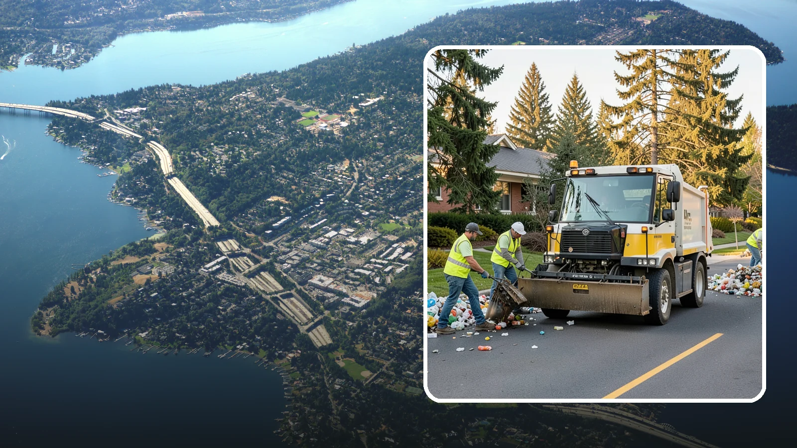 Recycling Collection Support in Mercer Island, King County, WA - Supplemental collection and sorting support for public-space recycling and diversion programs.