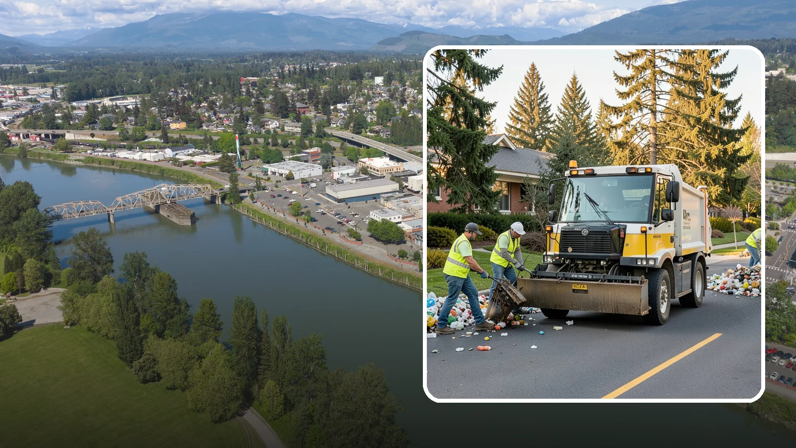 Recycling Collection Support in Mount Vernon, Skagit County, WA - Supplemental collection and sorting support for public-space recycling and diversion programs.