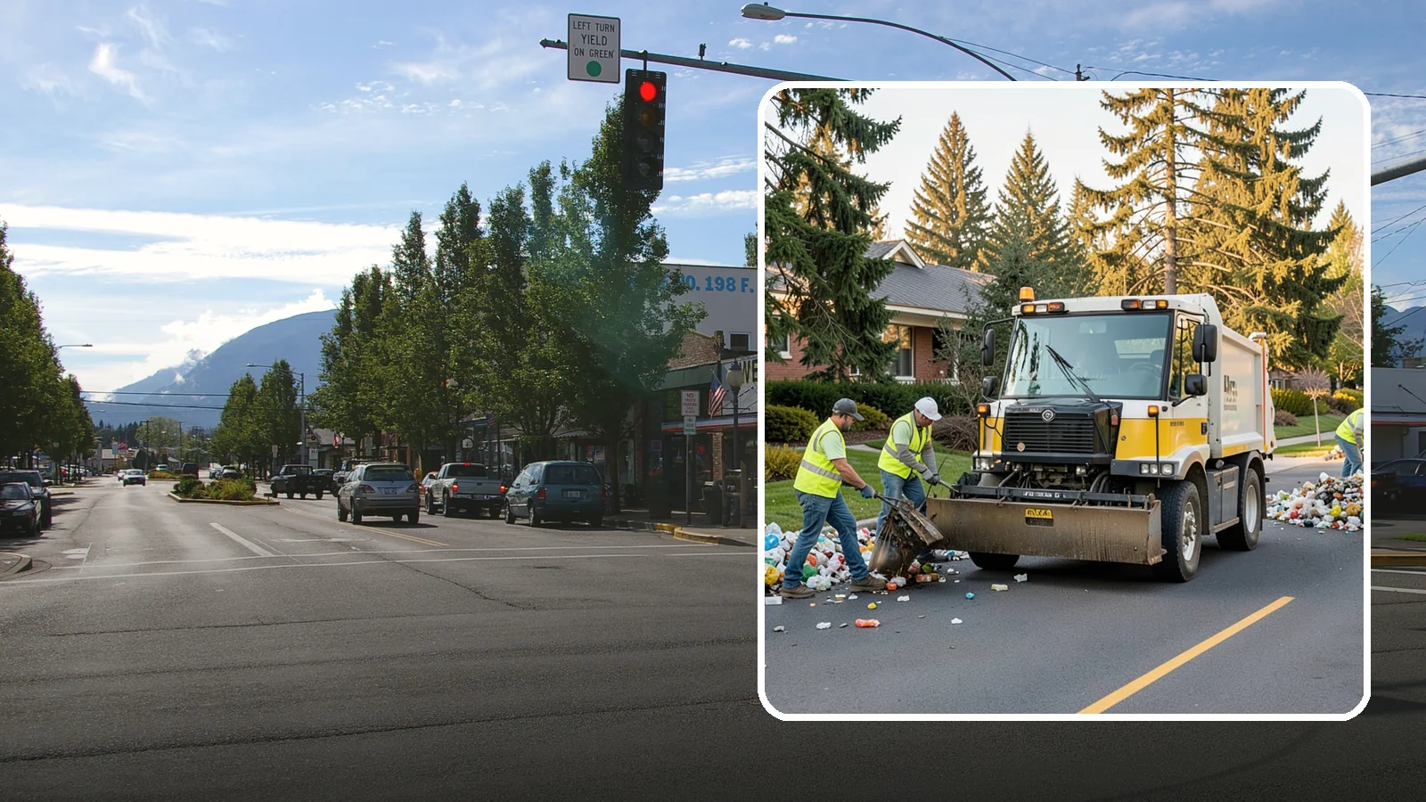 Recycling Collection Support in North Bend, King County, WA - Supplemental collection and sorting support for public-space recycling and diversion programs.