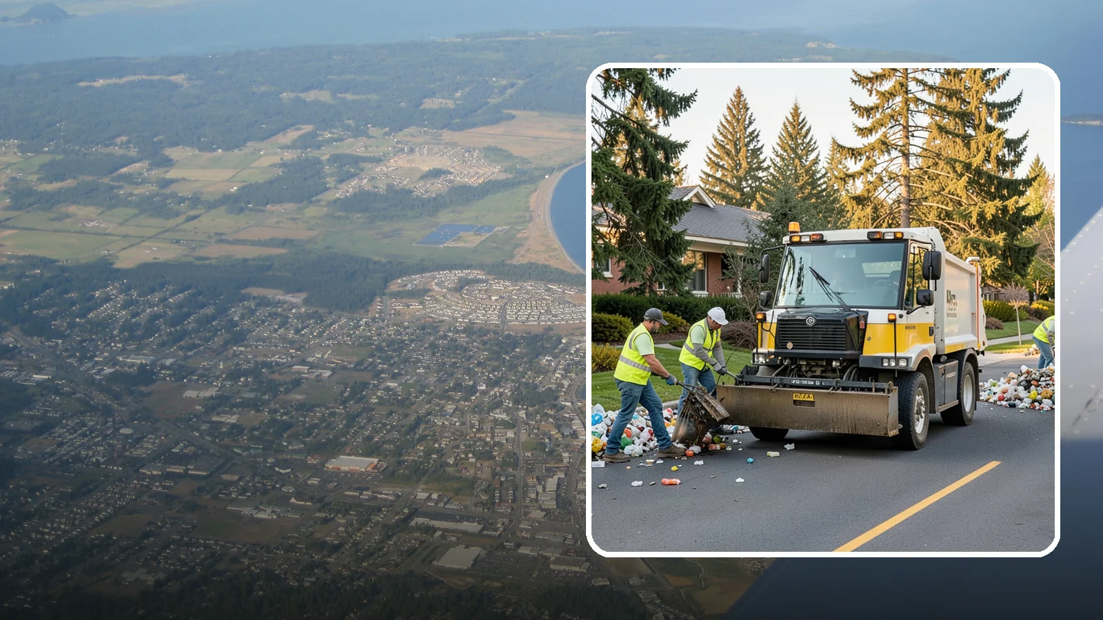 Recycling Collection Support in Oak Harbor, Island County, WA - Supplemental collection and sorting support for public-space recycling and diversion programs.