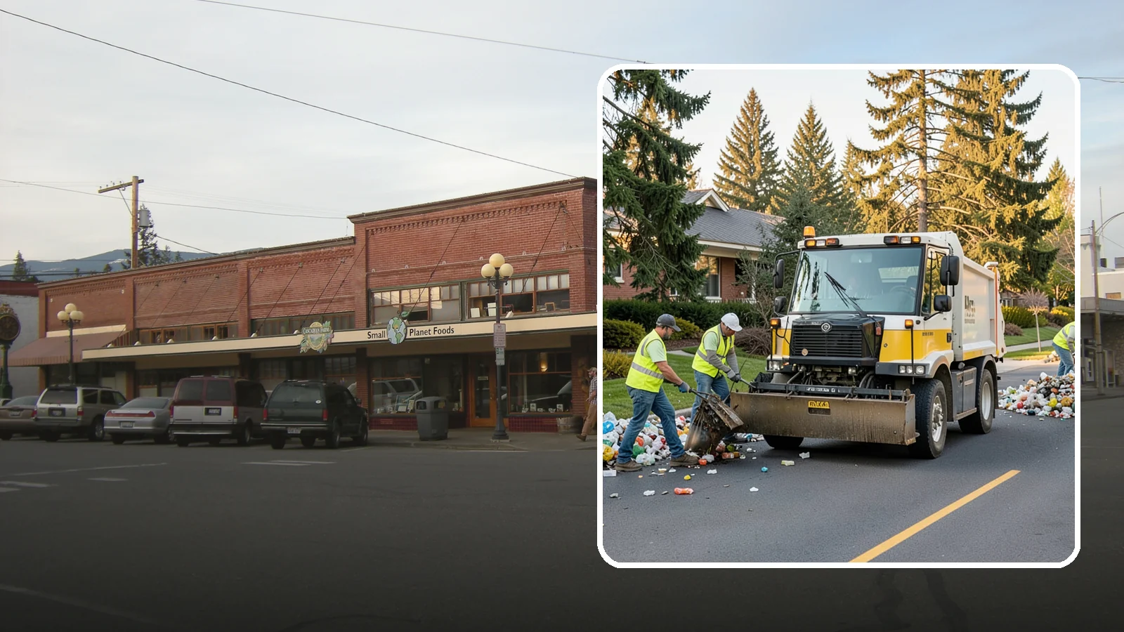 Recycling Collection Support in Sedro-Woolley, Skagit County, WA - Supplemental collection and sorting support for public-space recycling and diversion programs.