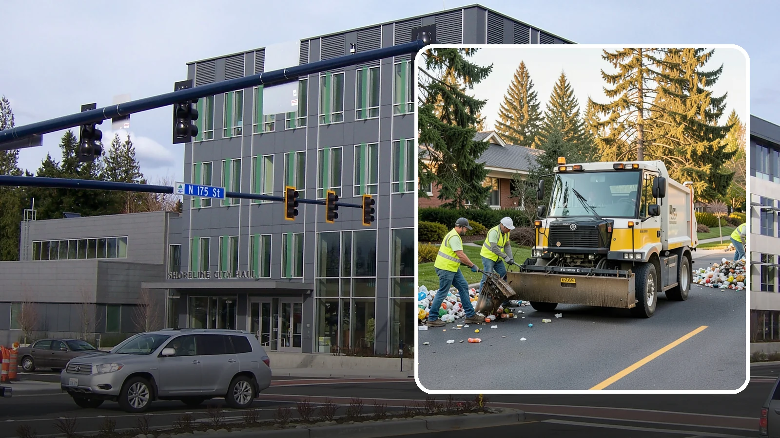 Recycling Collection Support in Shoreline, King County, WA - Supplemental collection and sorting support for public-space recycling and diversion programs.