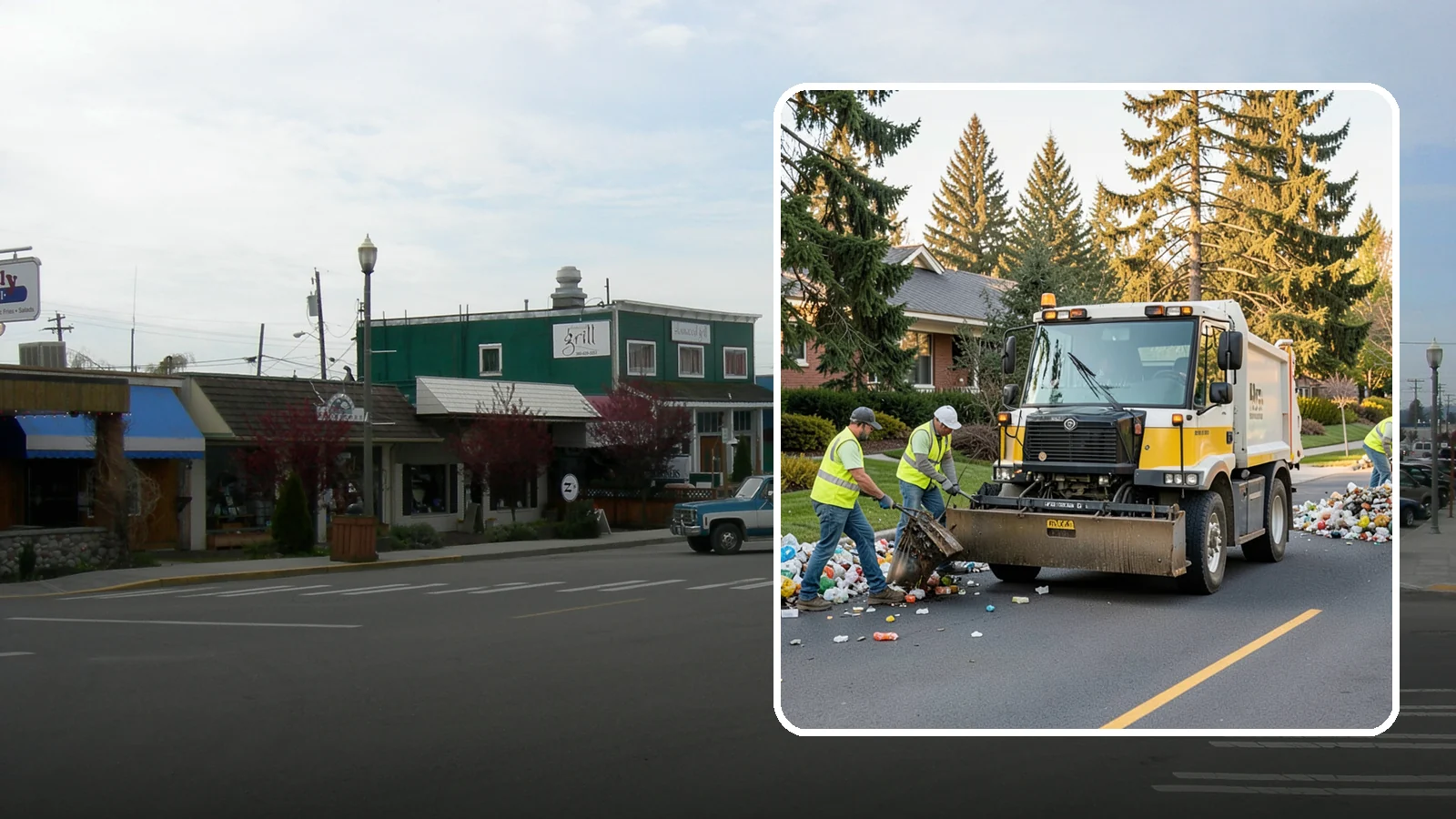 Recycling Collection Support in Stanwood, Snohomish County, WA - Supplemental collection and sorting support for public-space recycling and diversion programs.