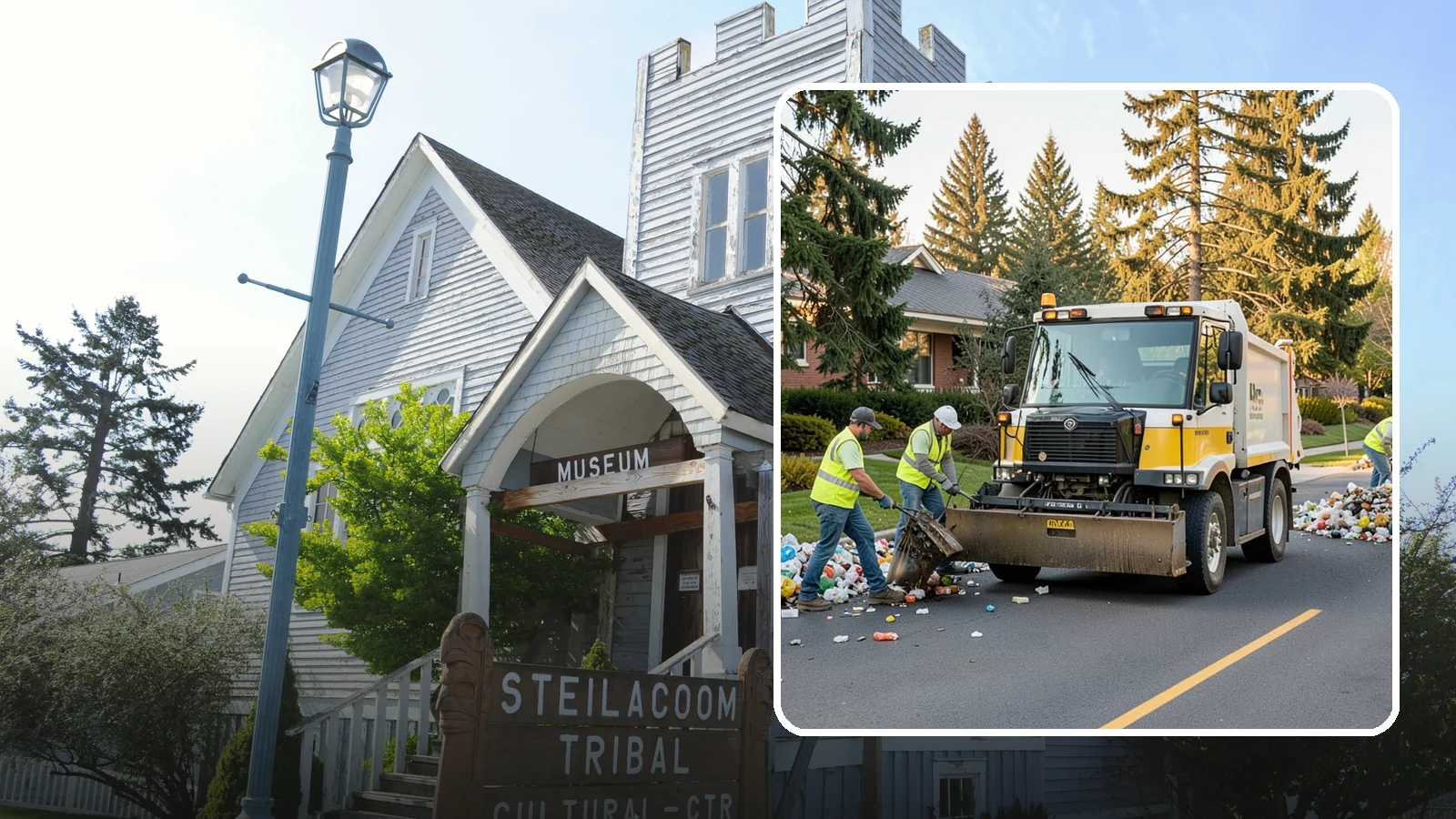 Recycling Collection Support in Steilacoom, Pierce County, WA - Supplemental collection and sorting support for public-space recycling and diversion programs.